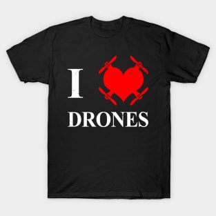 Drone Enthusiast Youtubers Vloggers FiIm Makers Gift For Drone Pilot T-Shirt